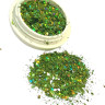 Дизайн Брокат DBL-20 ромбик оливковый