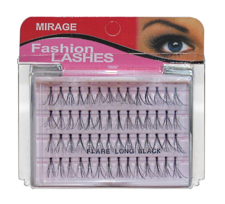 Пучки ресниц  Mirage 1-4 Fashion Lashes long ((56 пучков)