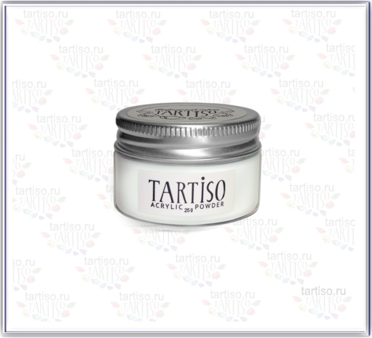 TARTISO Акриловая пудра для наращивания ногтей 25 гр White (P4)