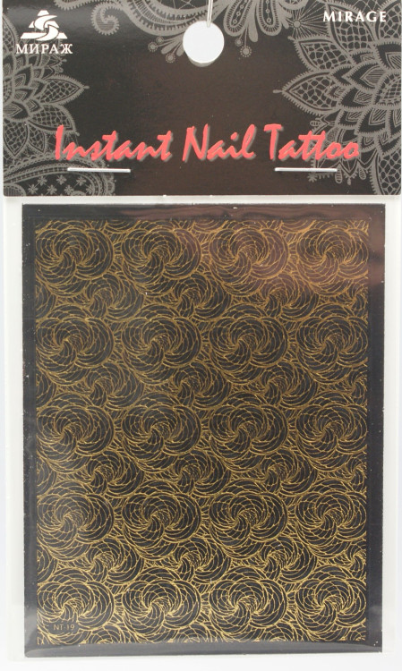 NTG-19 Наклейка Instant Nail Tattoo сетка кружево Mirage