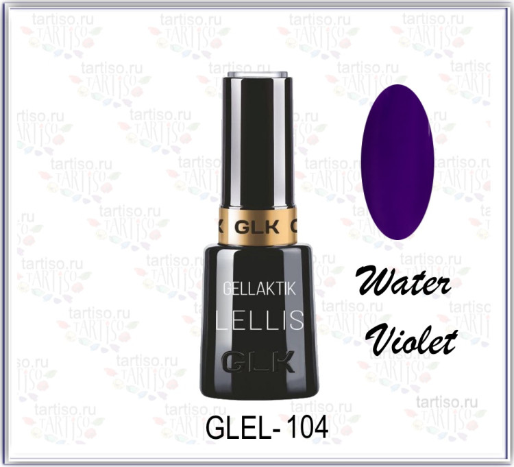 GELLAKTIK LELLIS-104 Гель лак 12 мл WATER VIOLET