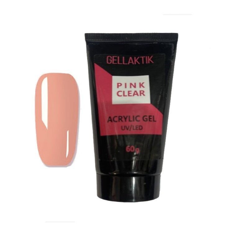 GELLAKTIK HYBRID GEL UV/LED PINK CLEAR 60гр.