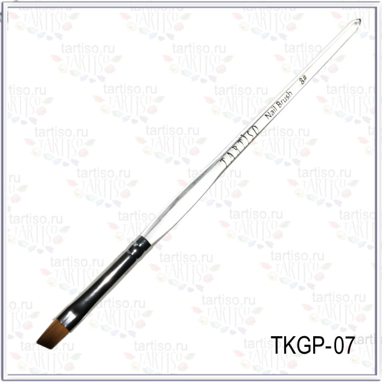 TARTISO GOOD PRICE Кисть для геля №8 скошеная 9мм