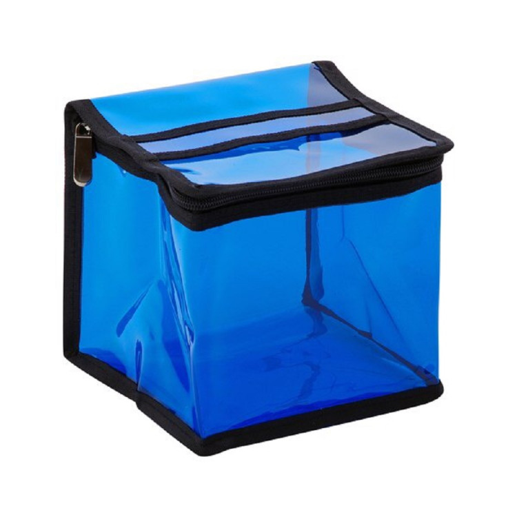 Косметичка прозрачная КУБ PB-01M-BLUE